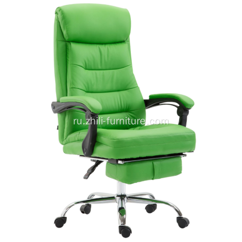 Светло-зеленый офисный стул из полиуретана